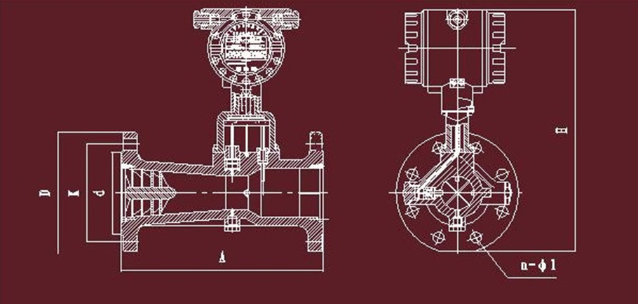 旋进旋涡流量计外形图